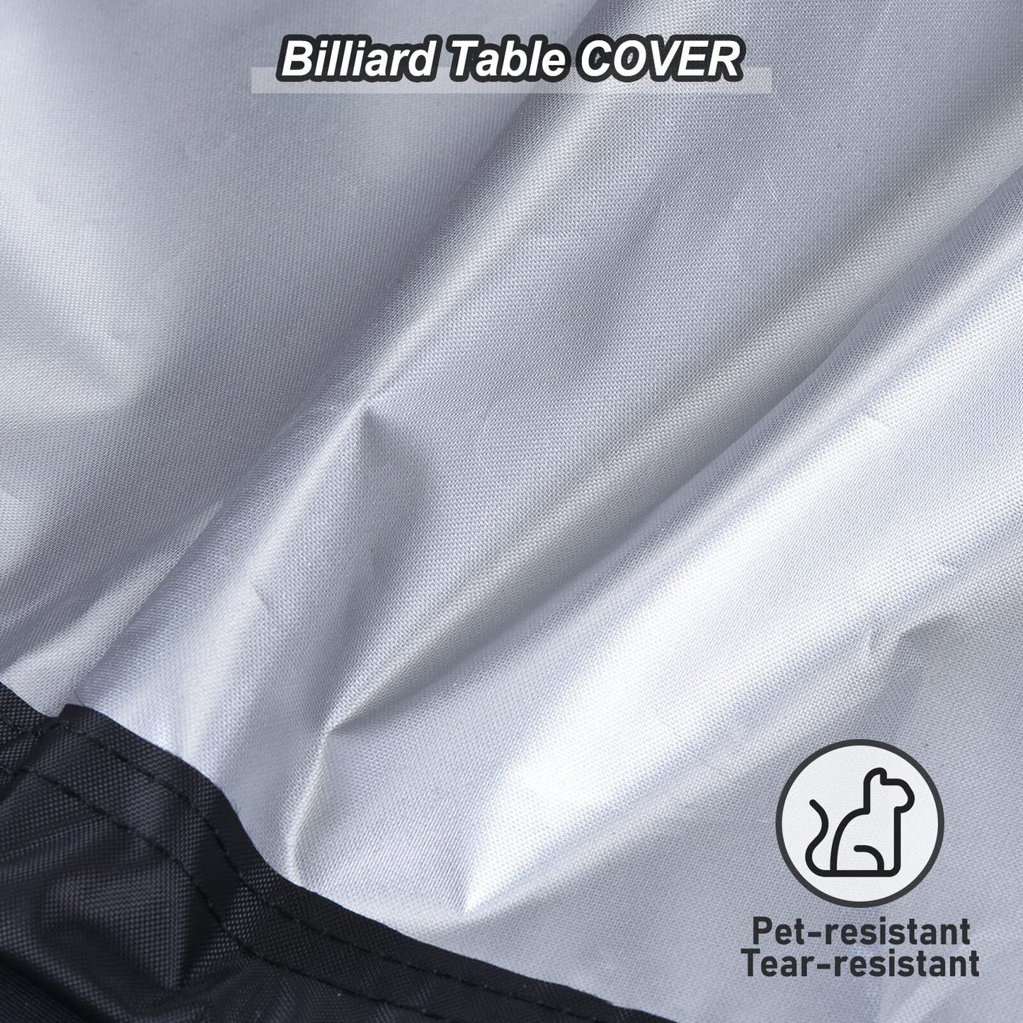 PATIKIL Billiard Pool Table Cover 8 Feet Waterproof Dustproof