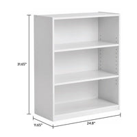 Mainstays 3-Shelf Bookcase with Adjustable Shelves