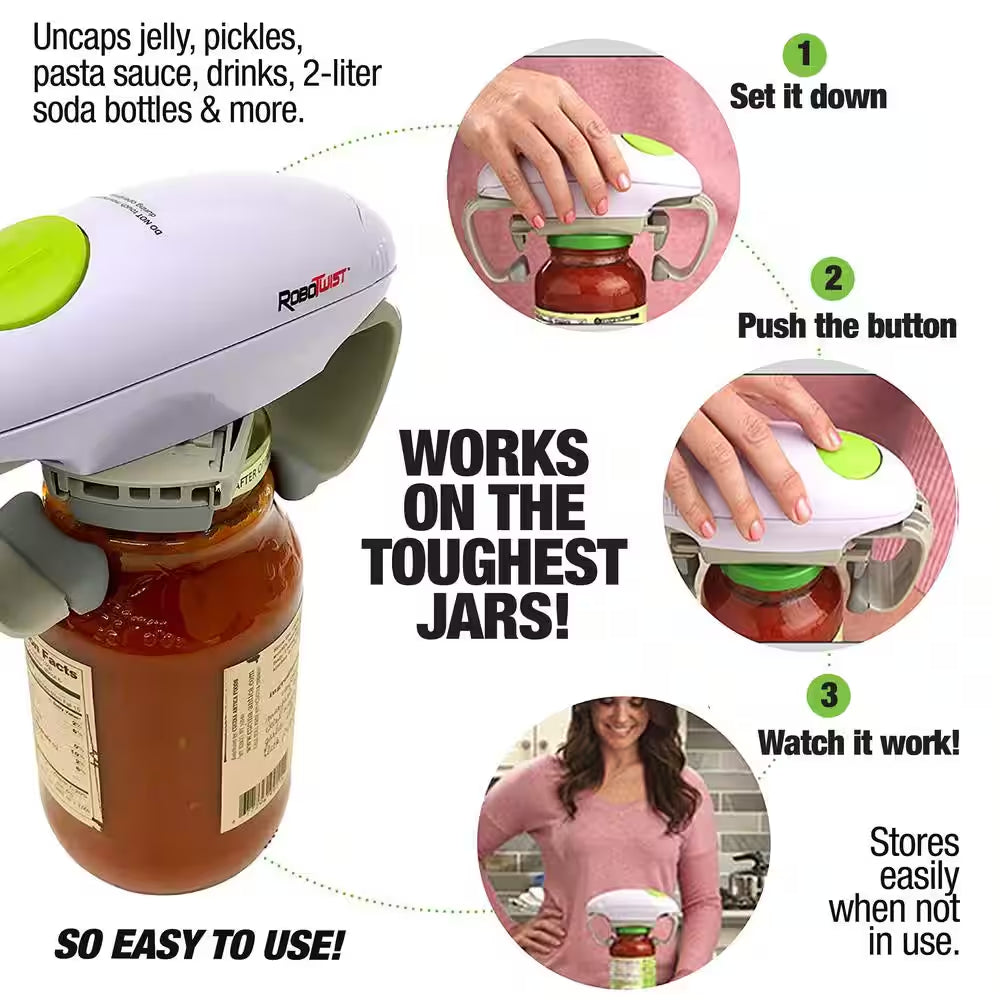 Robo Twist Hands-Free Easy Jar Opener