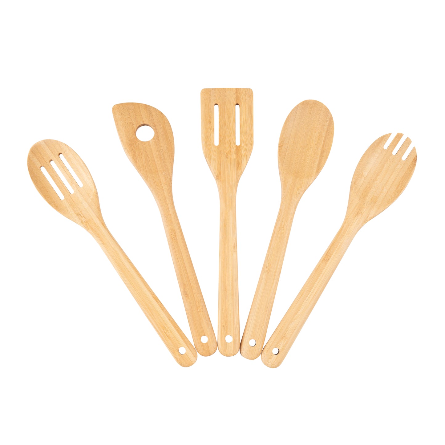 5Pk 100% Natural Bamboo Kitchen Tools Set