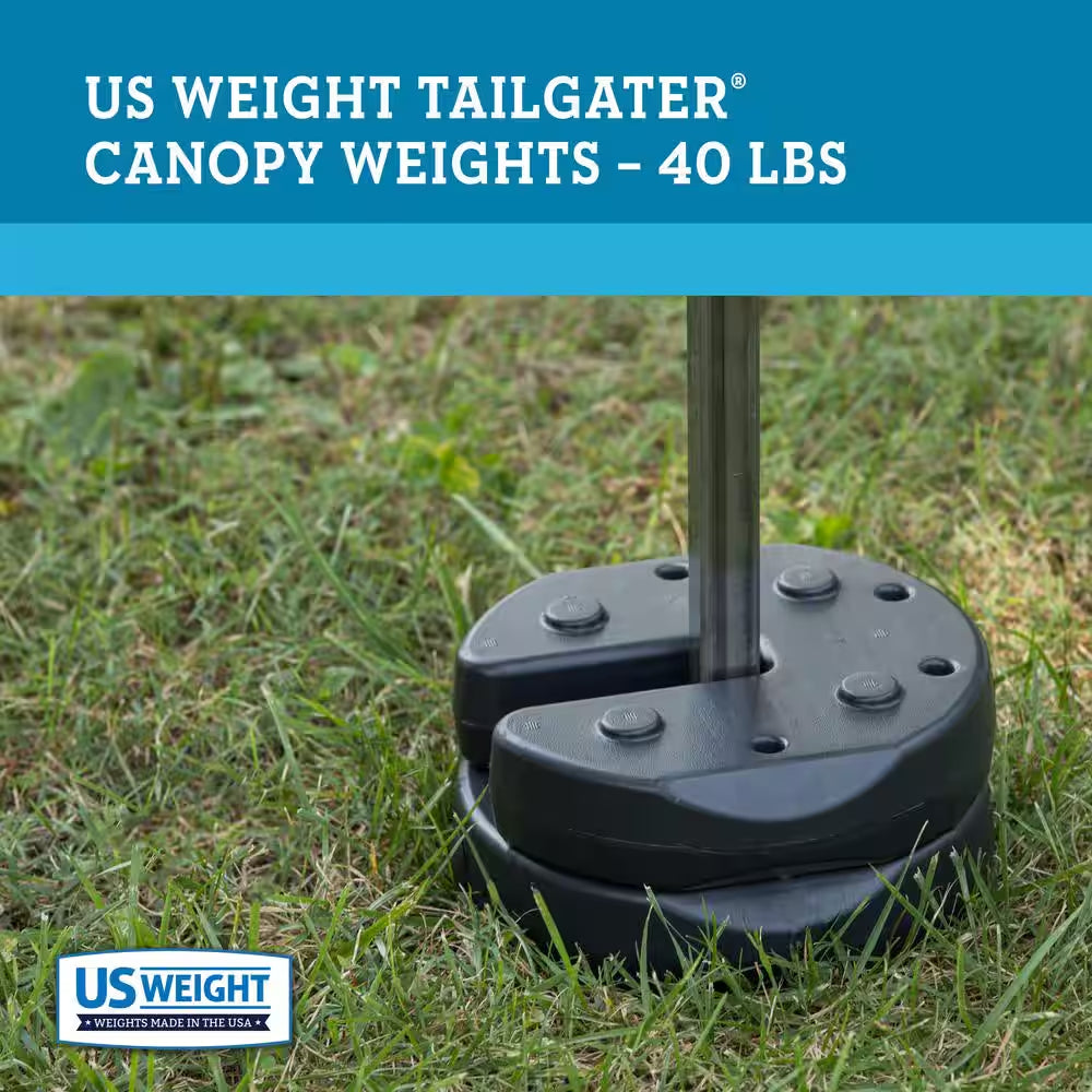 USW 40 Lbs. US Weight Canopy Weight Plates with Carry Strap