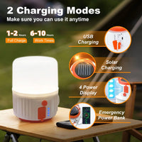 Teblint LED Camping Lantern Rechargeable 4800Mah Power Bank