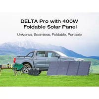 EcoFlow 3600W Output/7200W Peak Push-Button Start Solar Generator DELTA Pro with 400W Solar Panel for Home