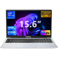 15.6 Inch Laptop 16GB DDR4 512GB SSD Intel Alder Lake N95