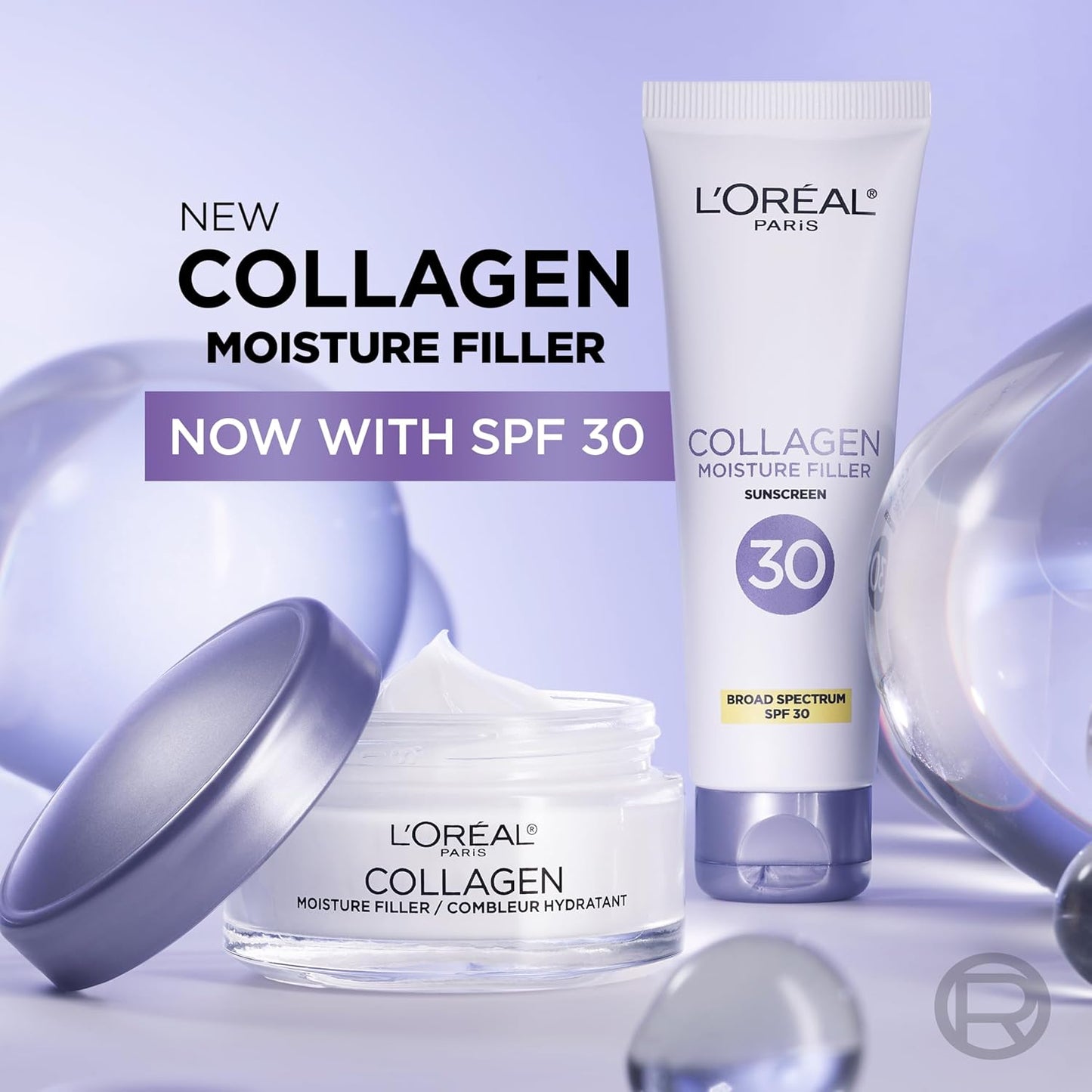 L'Oreal Paris Collagen Daily Face Moisturizer Reduce Wrinkles Face Cream 3.4 Oz