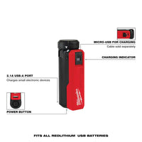 REDLITHIUM USB Charger and Portable Power Source Kit