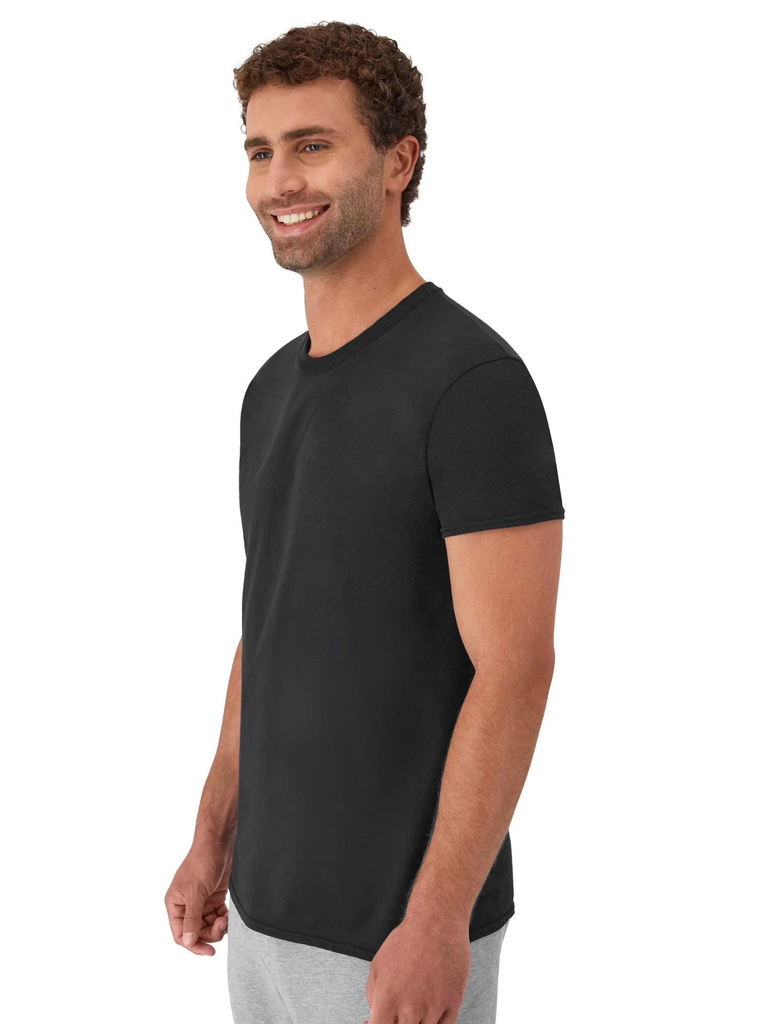 Men'S Value Pack Assorted Crew T-Shirt Undershirts, 6 Pack