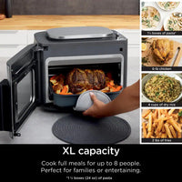 Stainless Steel Electric Multi-Cooker Oven Air Fryer 14-In-1 Complete Meals in 15-Minutes