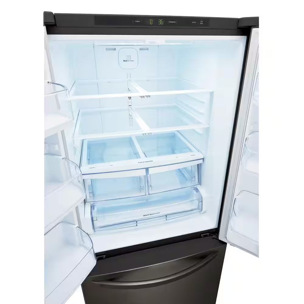 LG 30 In. W 22 Cu. Ft. French Door Refrigerator with Ice Maker