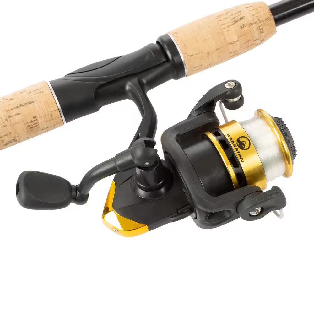 65 In. Telescopic Carbon Fiber Fishing Rod and Reel Combo