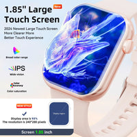 1.85-Inch Smartwatch with Answer/Make Calls/100 Sports Modes IP67 Waterproof