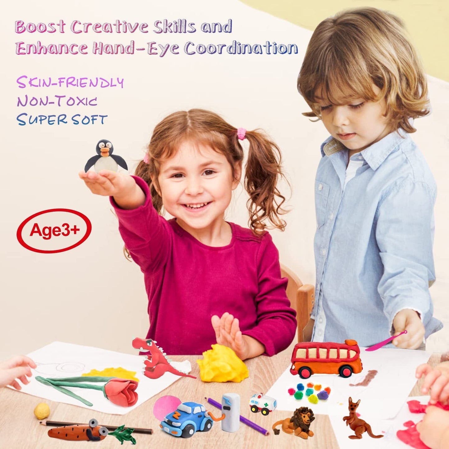 36 Colors Air Dry Clay for Kids