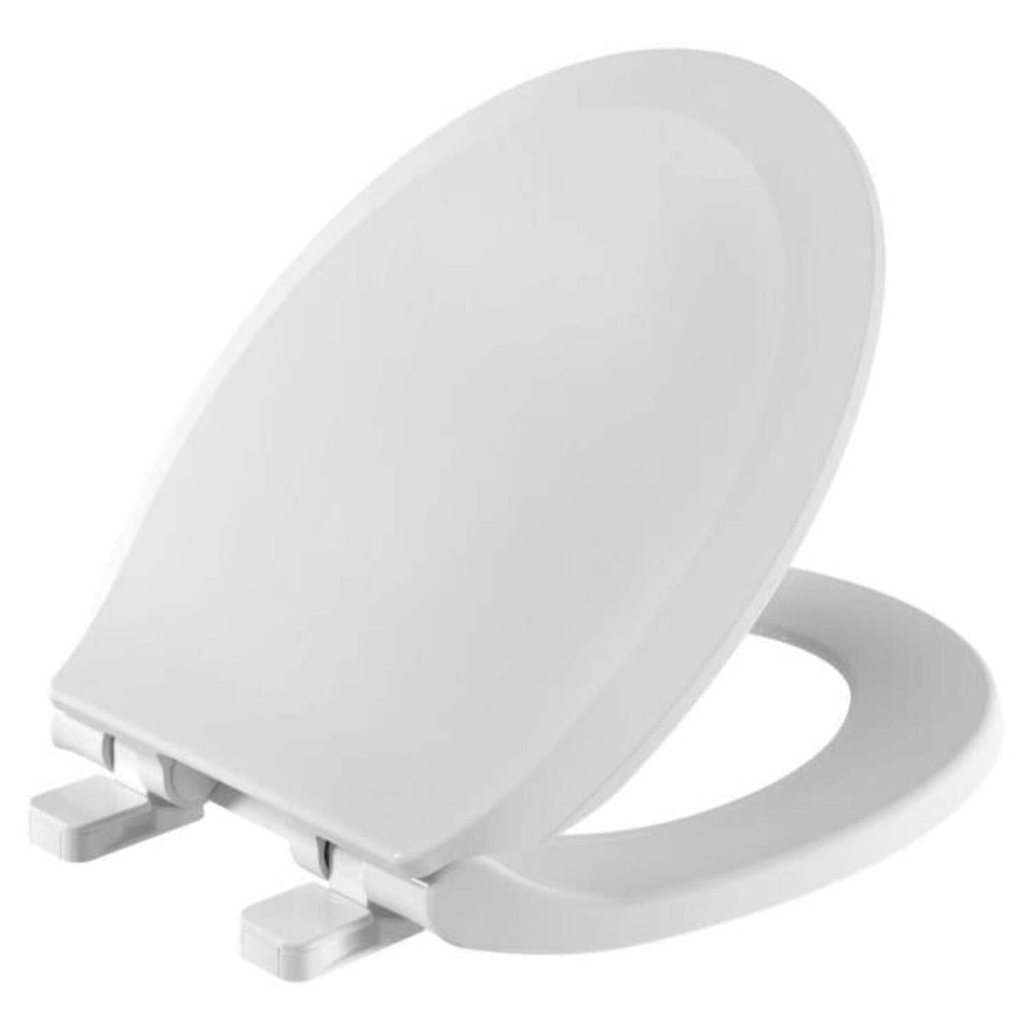 Cadet Round Antimicrobial Front Toilet Seat in White