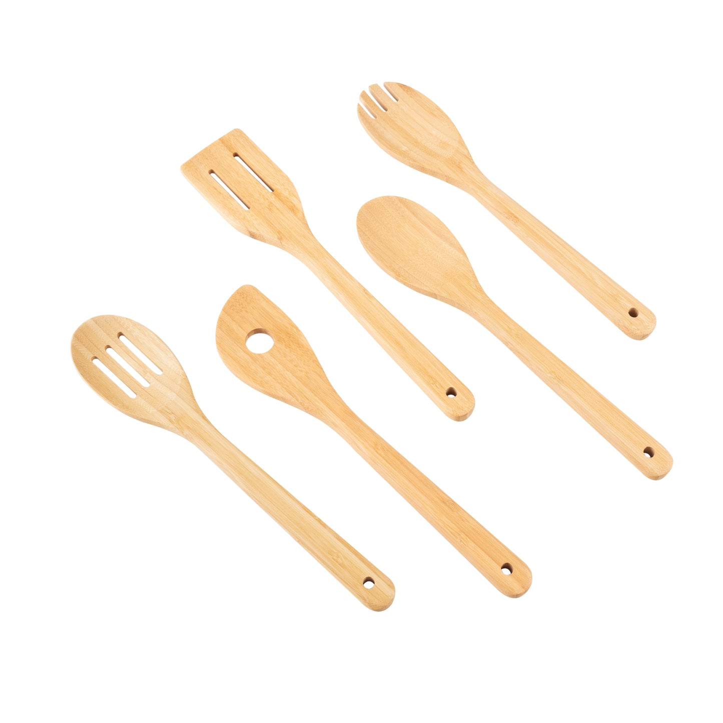 5Pk 100% Natural Bamboo Kitchen Tools Set