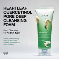 ANUA Heartleaf Quercetinol Pore Deep Cleansing Foam Facial Cleanser