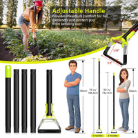 Adjustable Stirrup Hoe with Gardening Gloves