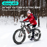 Gocio 26" 4.0 Fat Tire Electric Bike for Adults 500W