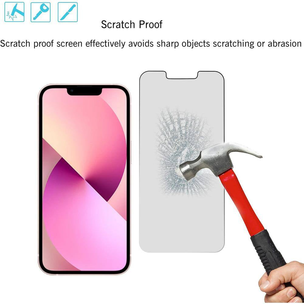 Screen Protector Tempered Glass with Anti-Spy 6.1 In. Display for Iphone 14/13/13 Pro