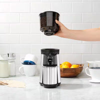 16 Oz. Stainless Steel Conical Coffee Grinder with Adjustable Settings