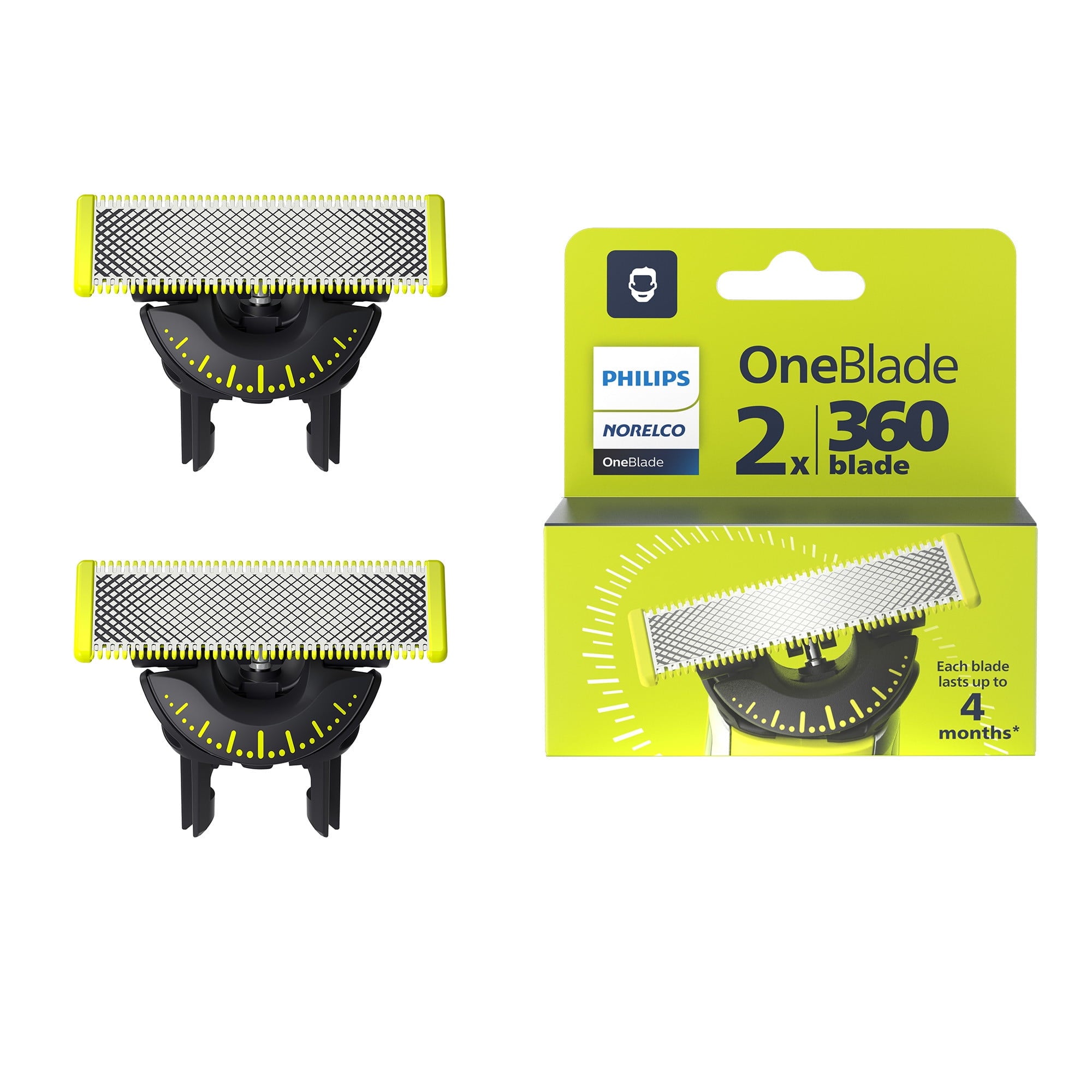 Philips Norelco Oneblade 360 Blade Replacement Blade 2 Pack