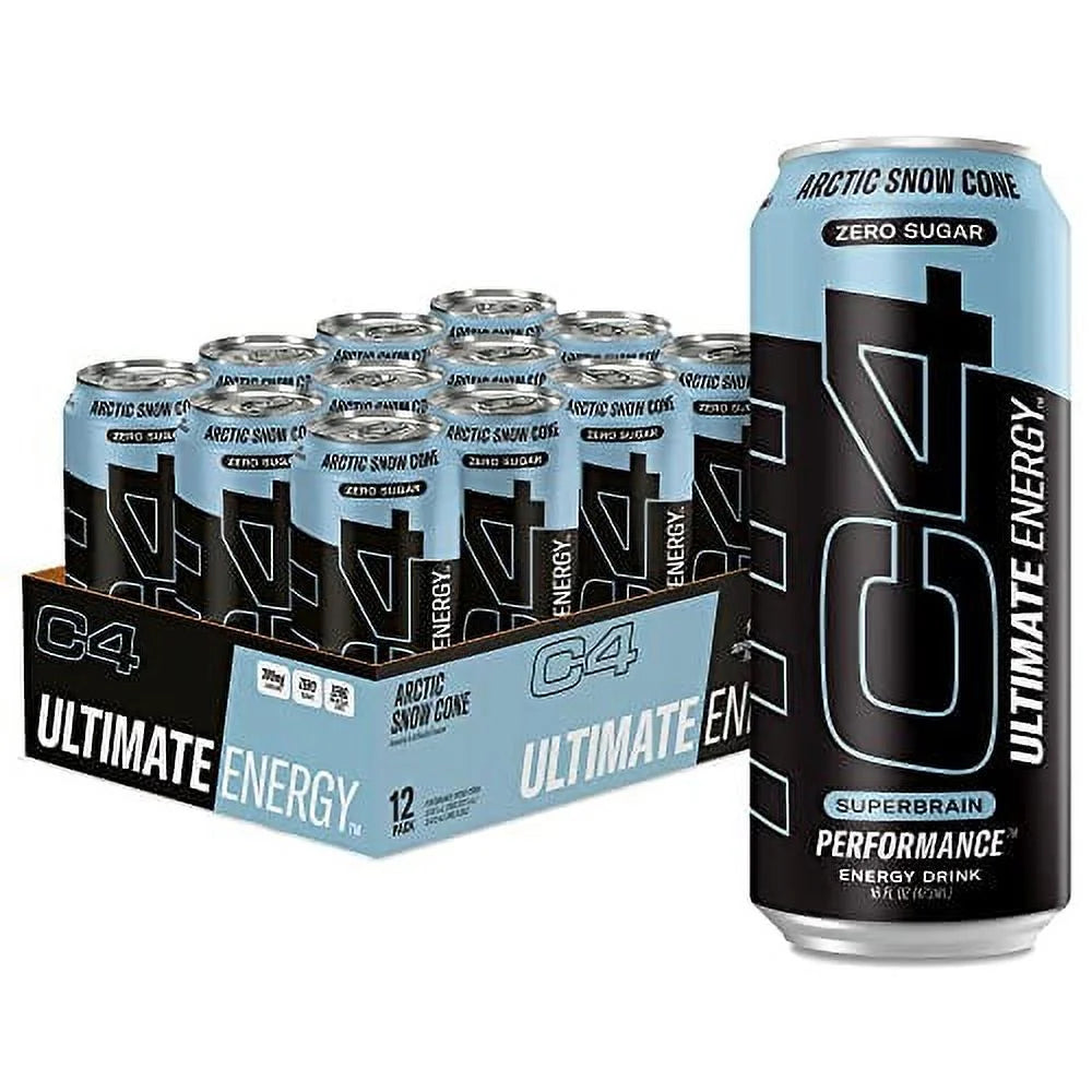 C4 Ultimate Sugar Free Energy Drink 16Oz Pack of 12