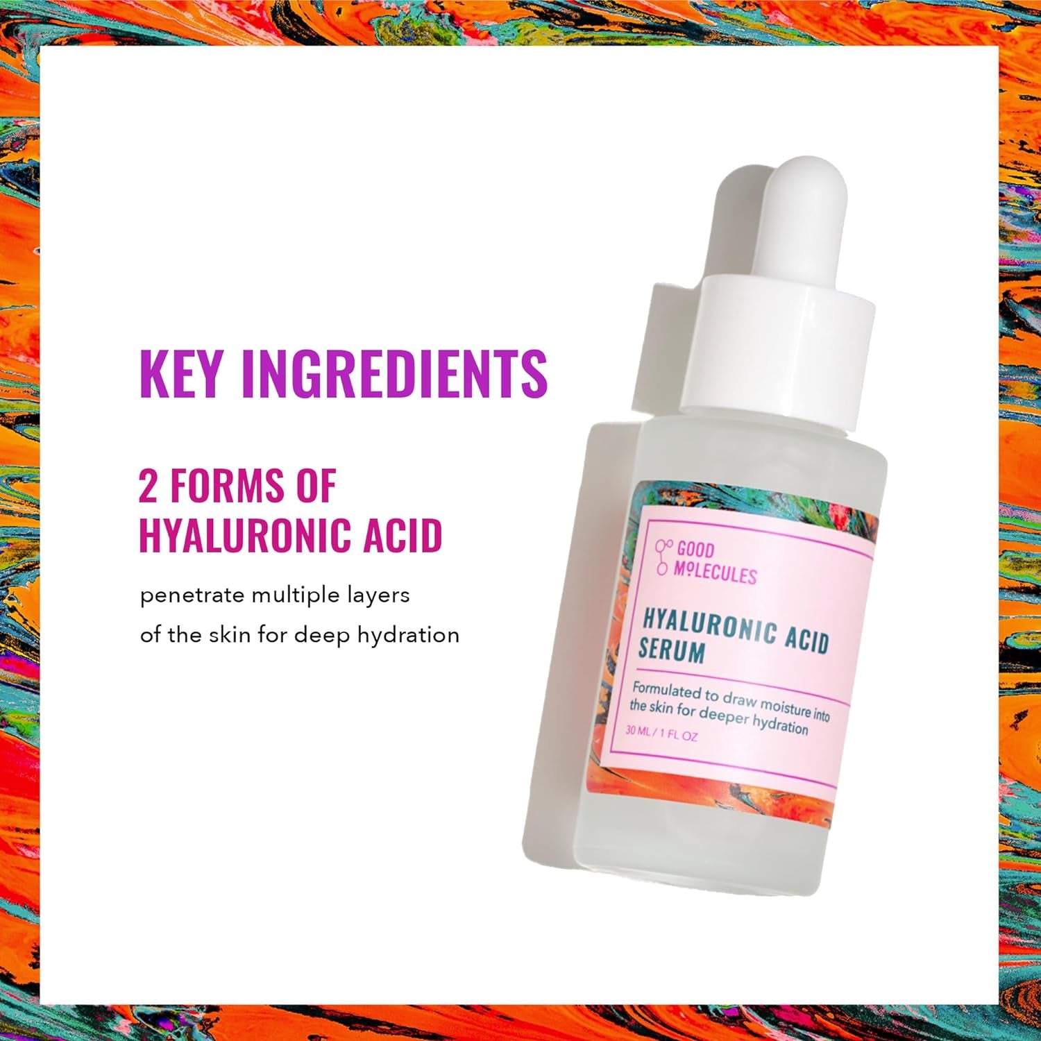 Hyaluronic Acid Serum - Hydrating Non-Greasy Formula to Moisturize