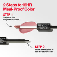 Revlon Liquid Lipstick with Clear Lip Gloss Dual Ended with Vitamin E