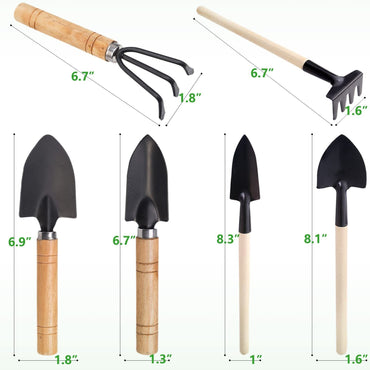 6 Pieces Iron Gardening Kit Including Hand Shovel