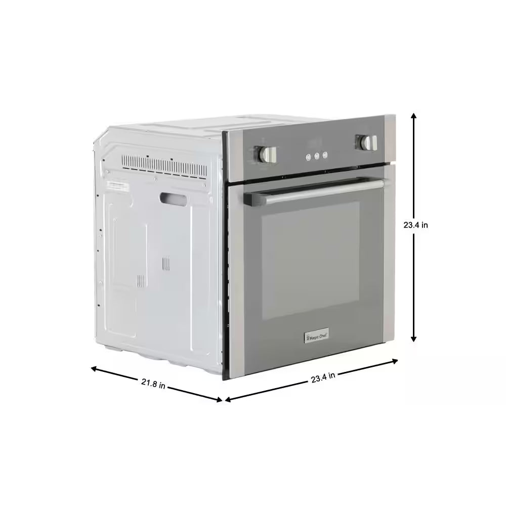 24 In. 2.2 Cu. Ft. Single Electric Wall Oven with Convection in Stainless Steel