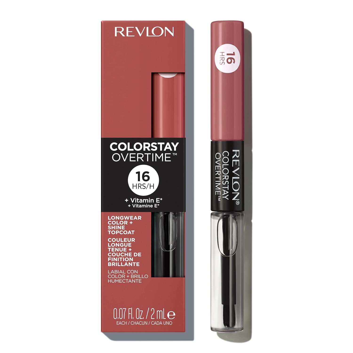 Revlon Liquid Lipstick with Clear Lip Gloss Dual Ended with Vitamin E