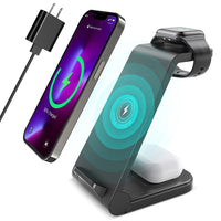 23W 3 in 1 Wireless Charging Station Fast Charging Dock for Iphone