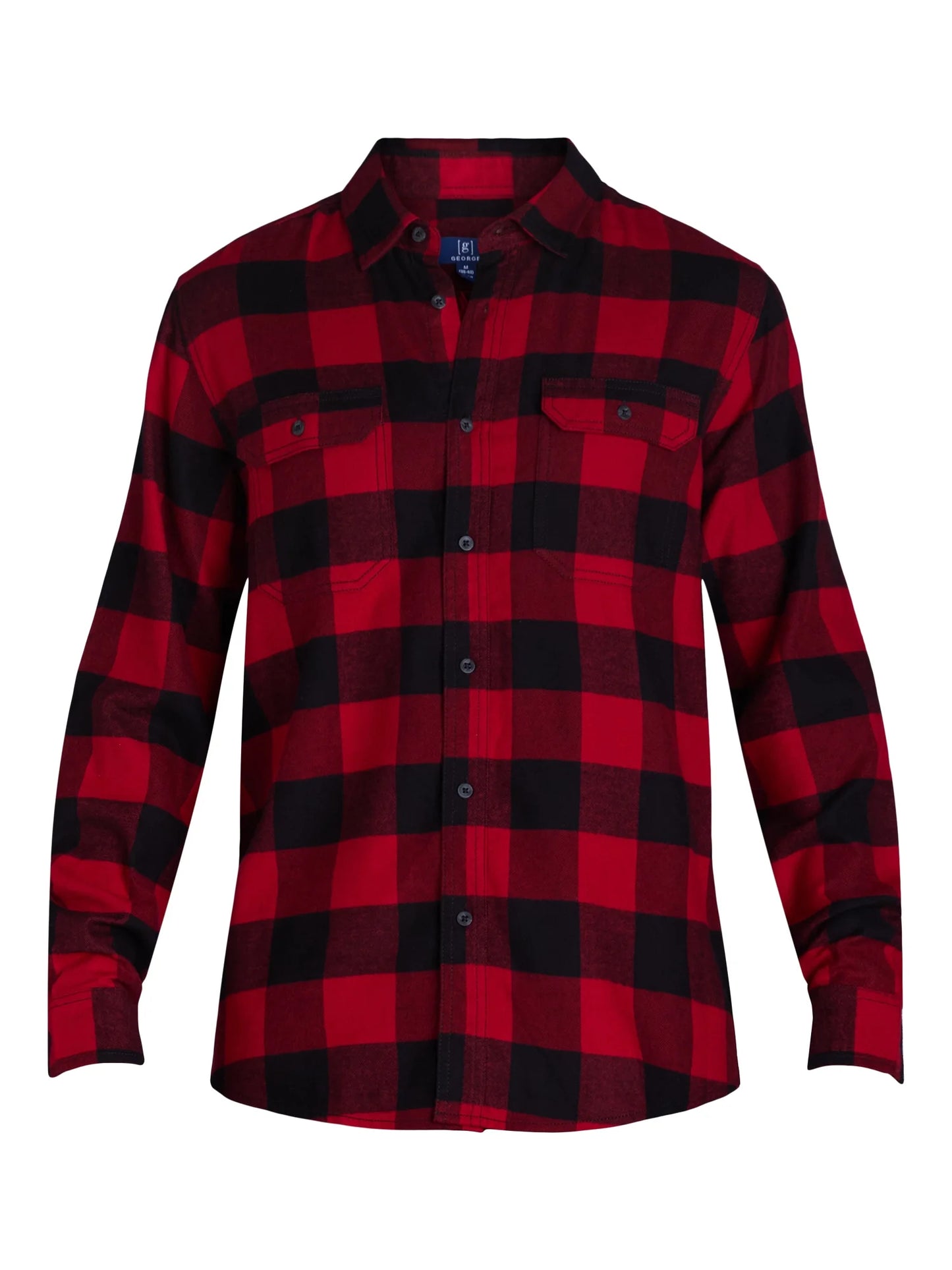 Men's Flannel Shirt with Long Sleeves