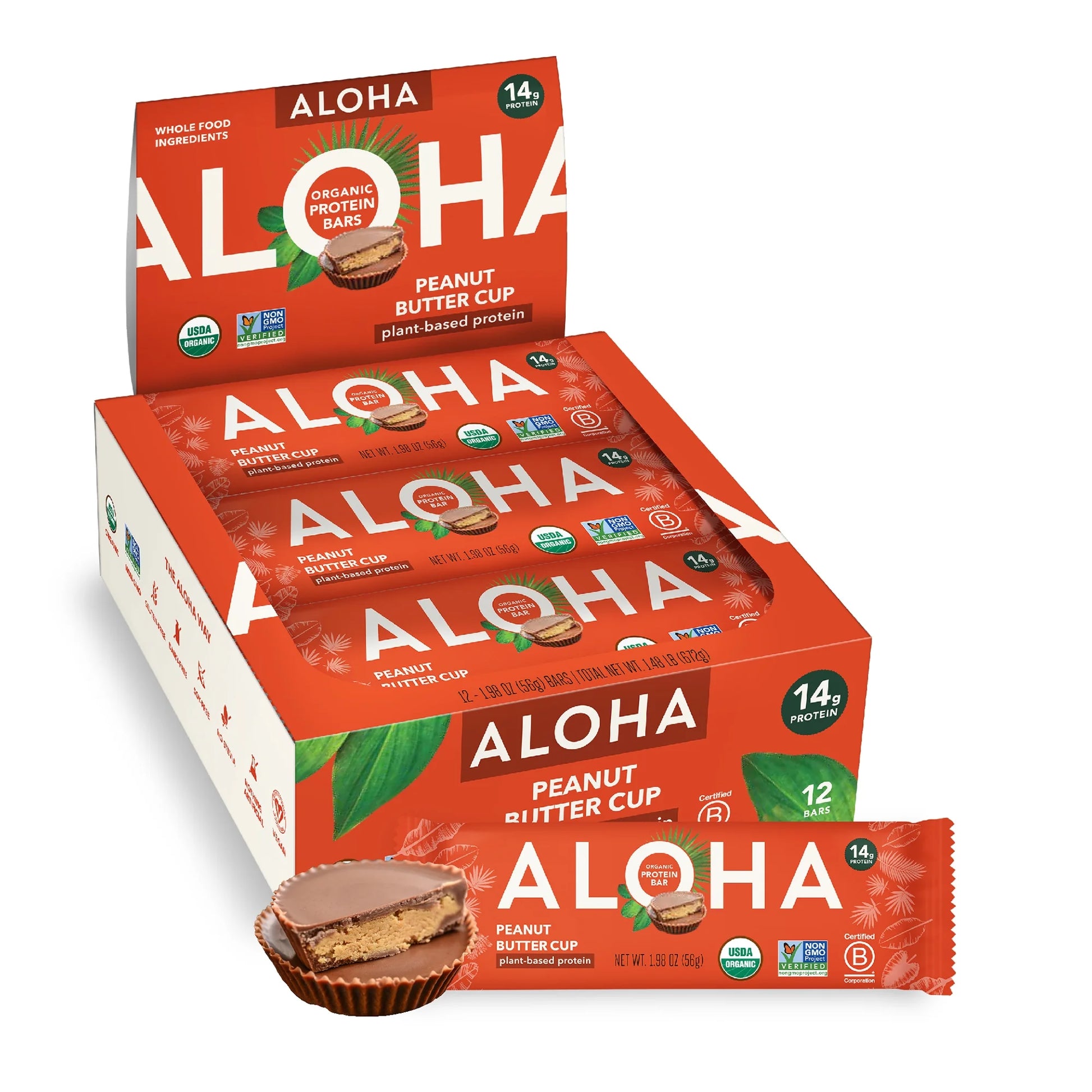 ALOHA Plant Based Protein Bars Peanut Butter Cup