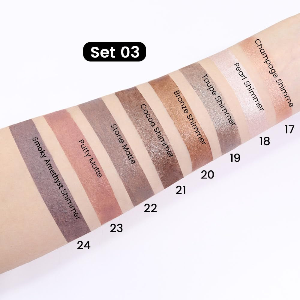 evpct 8Pcs Cream Eye Shadow Brightener Sticks Set for Eyes