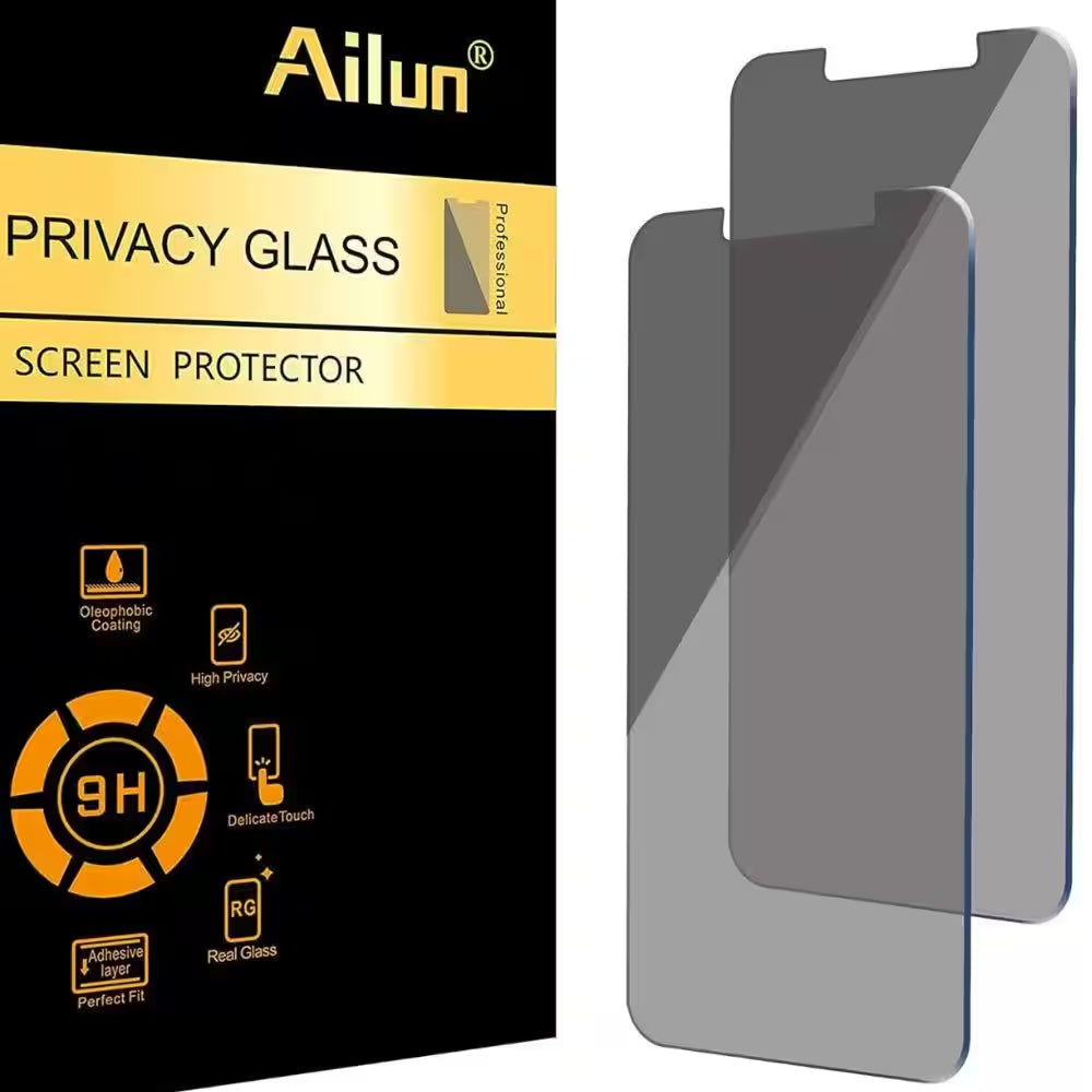 Screen Protector Tempered Glass with Anti-Spy 6.1 In. Display for Iphone 14/13/13 Pro