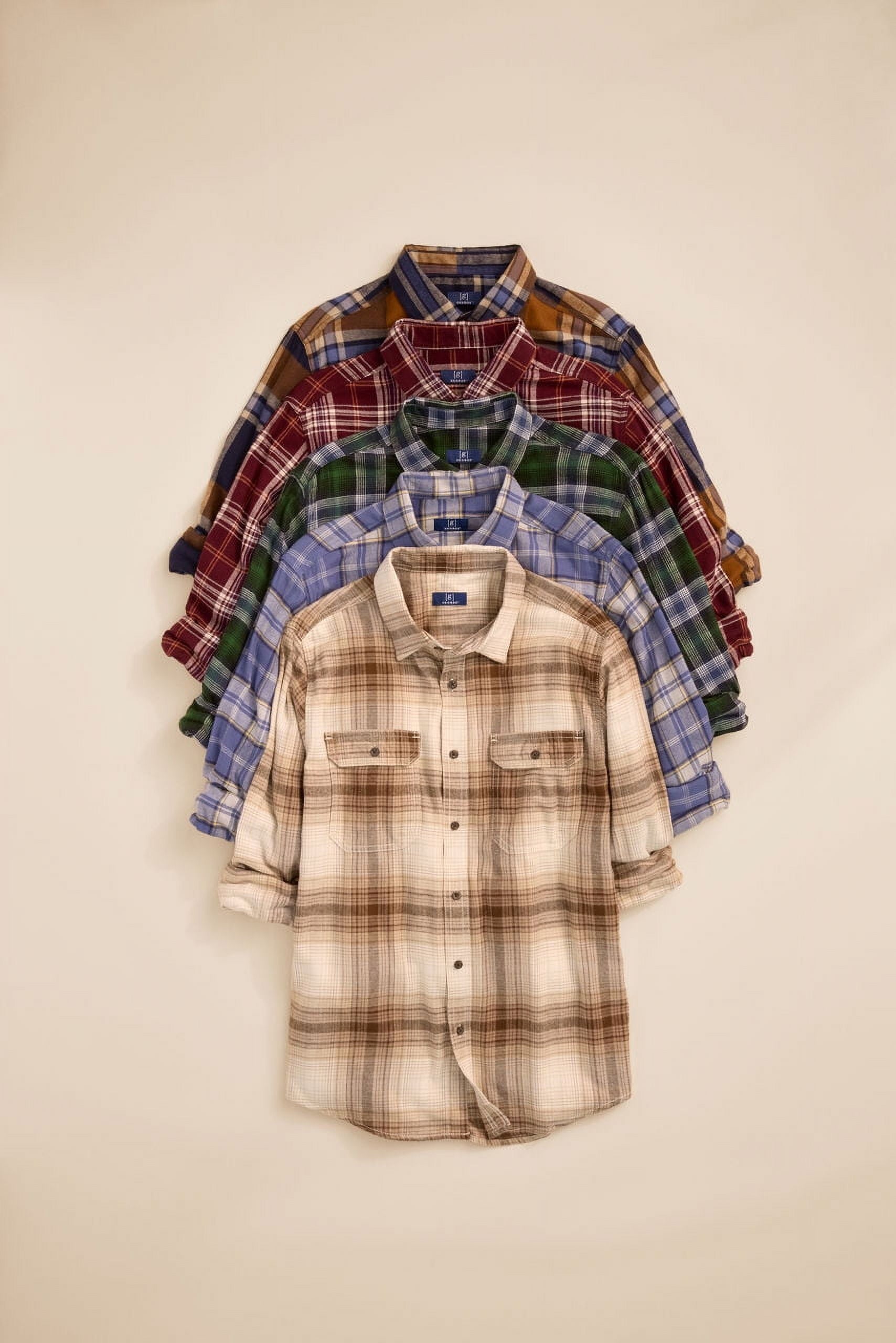 Men's Flannel Shirt with Long Sleeves