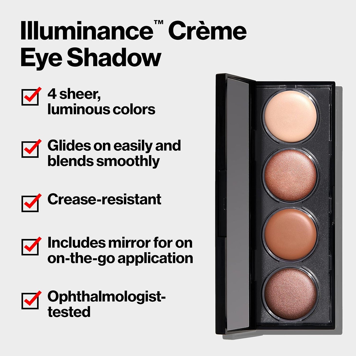 Revlon Crème Eyeshadow Palette Illuminance Eye Makeup with Crease