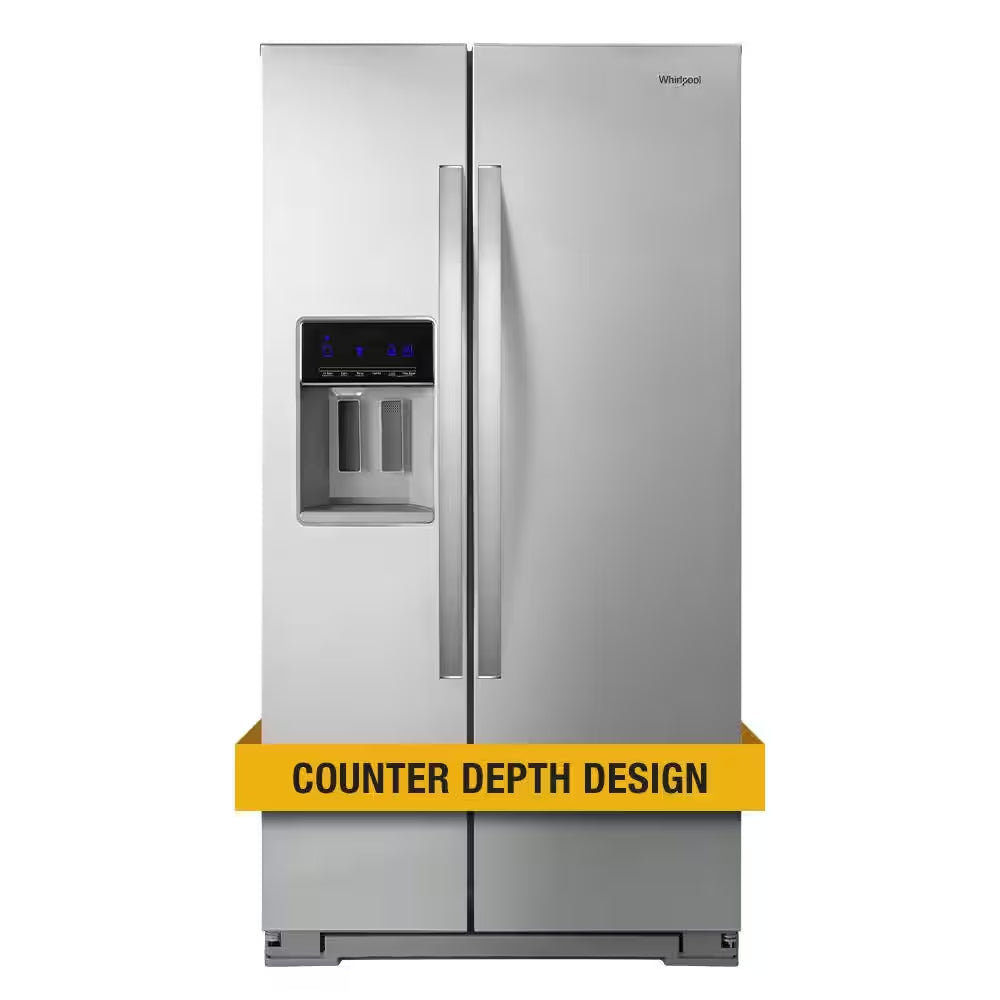 Whirlpool 20.6 Cu. Ft. Side by Side Refrigerator Counter Depth