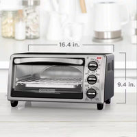 4-Slice Stainless Steel Toaster Oven