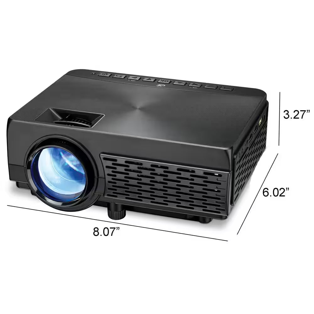 800 X 480 Mini Projector with Bluetooth and 2000 Lumens