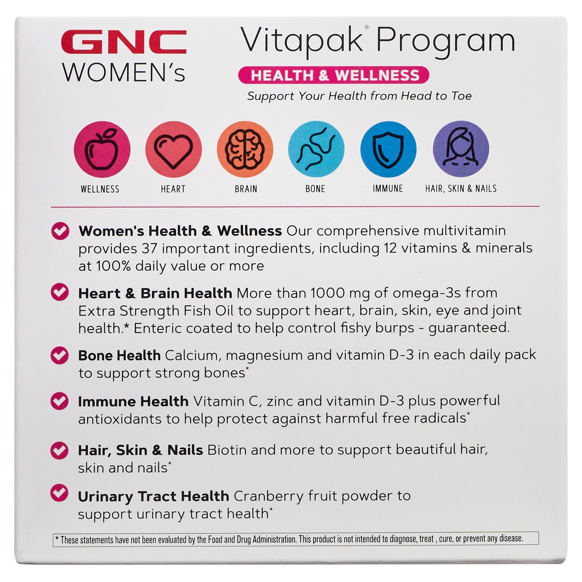 Women'S Vitapak Program 30 Daily Packs 4-In-1 Complete Daily Multivitamin and Nutrition