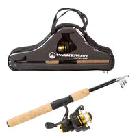 65 In. Telescopic Carbon Fiber Fishing Rod and Reel Combo