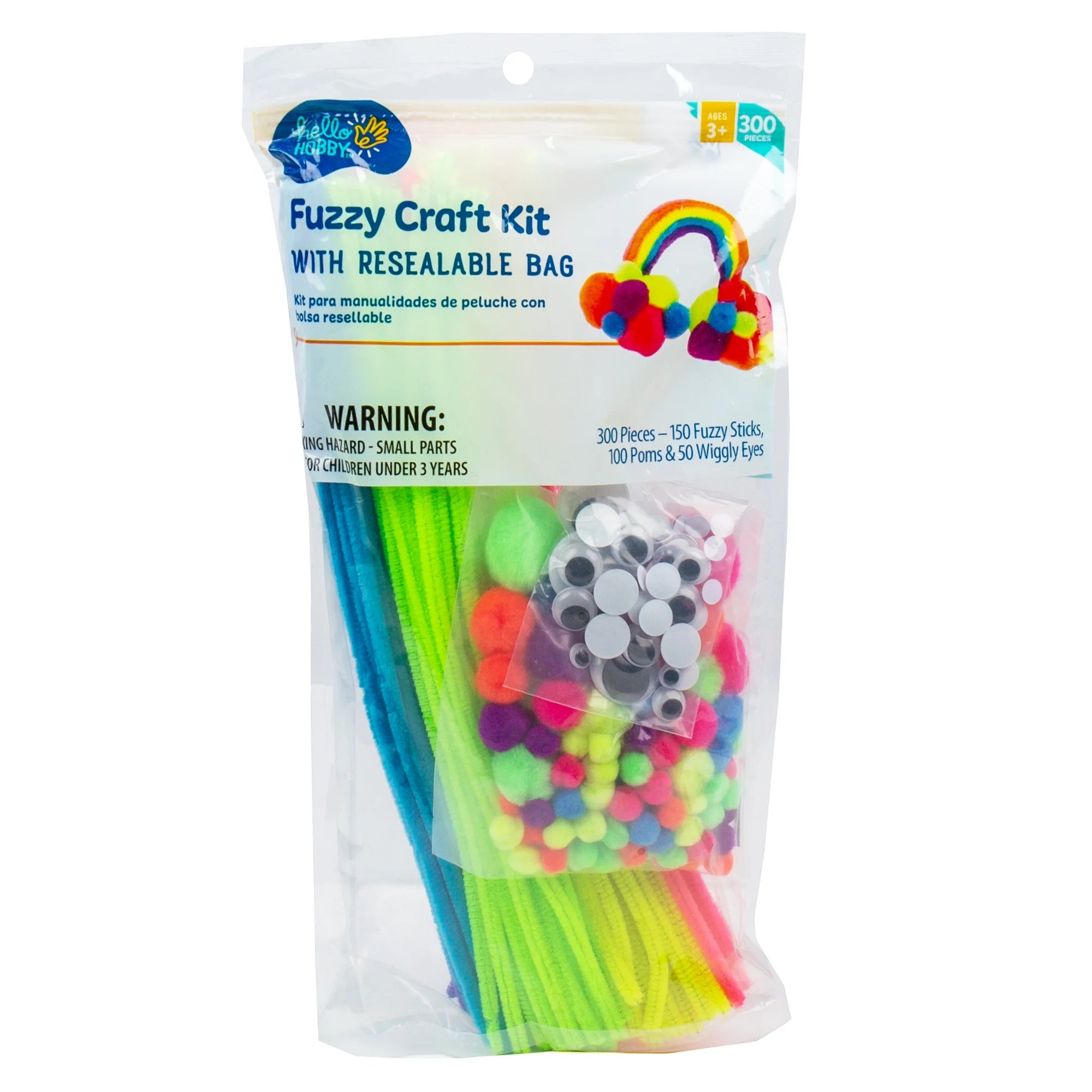 Fuzzy Craft Kit, Neon