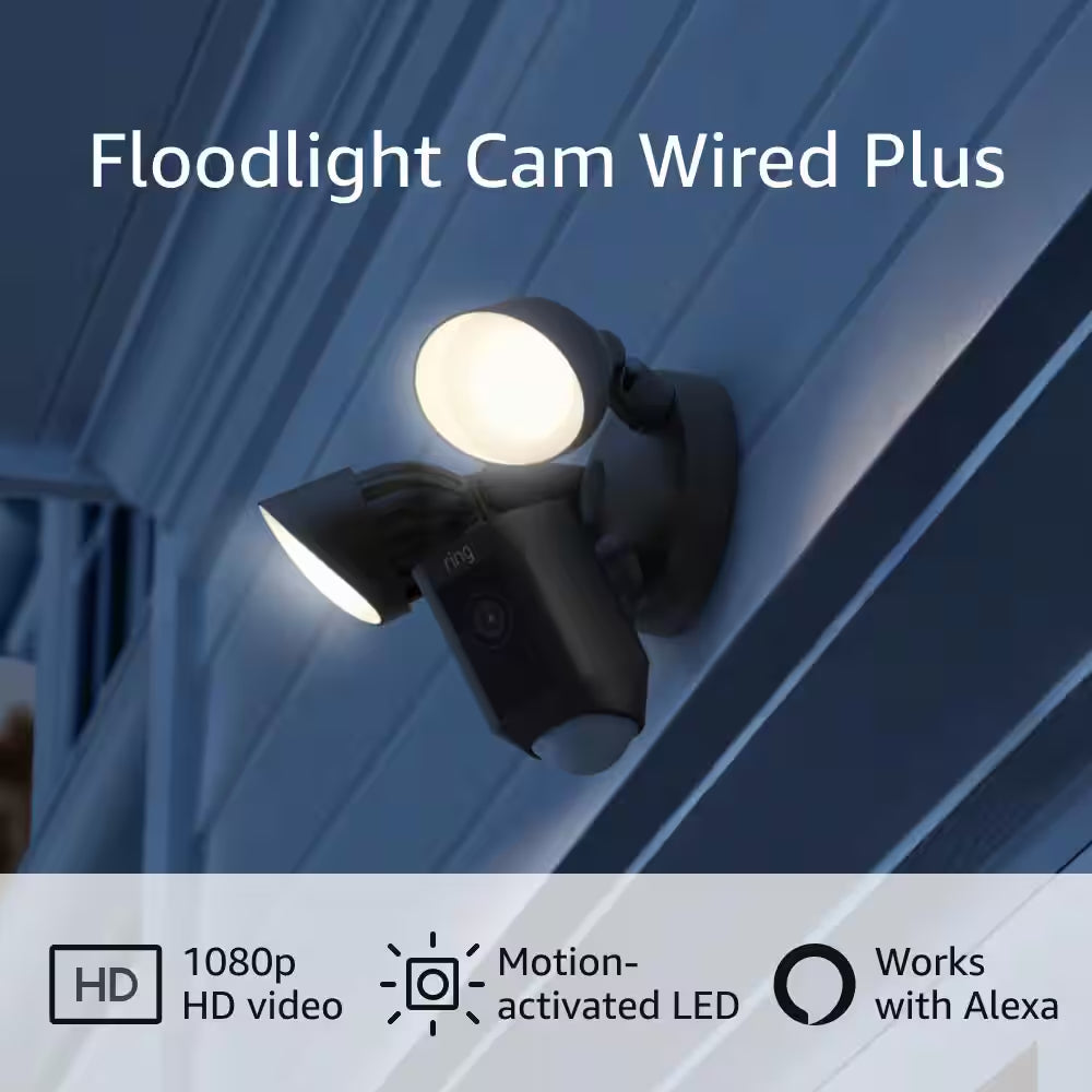 Floodlight Cam Wired plus - Smart Security Video Camera