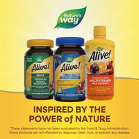 Alive! Men'S 50+ Gummy Multivitamins, B-Vitamins, Fruit Flavored, 60 Count