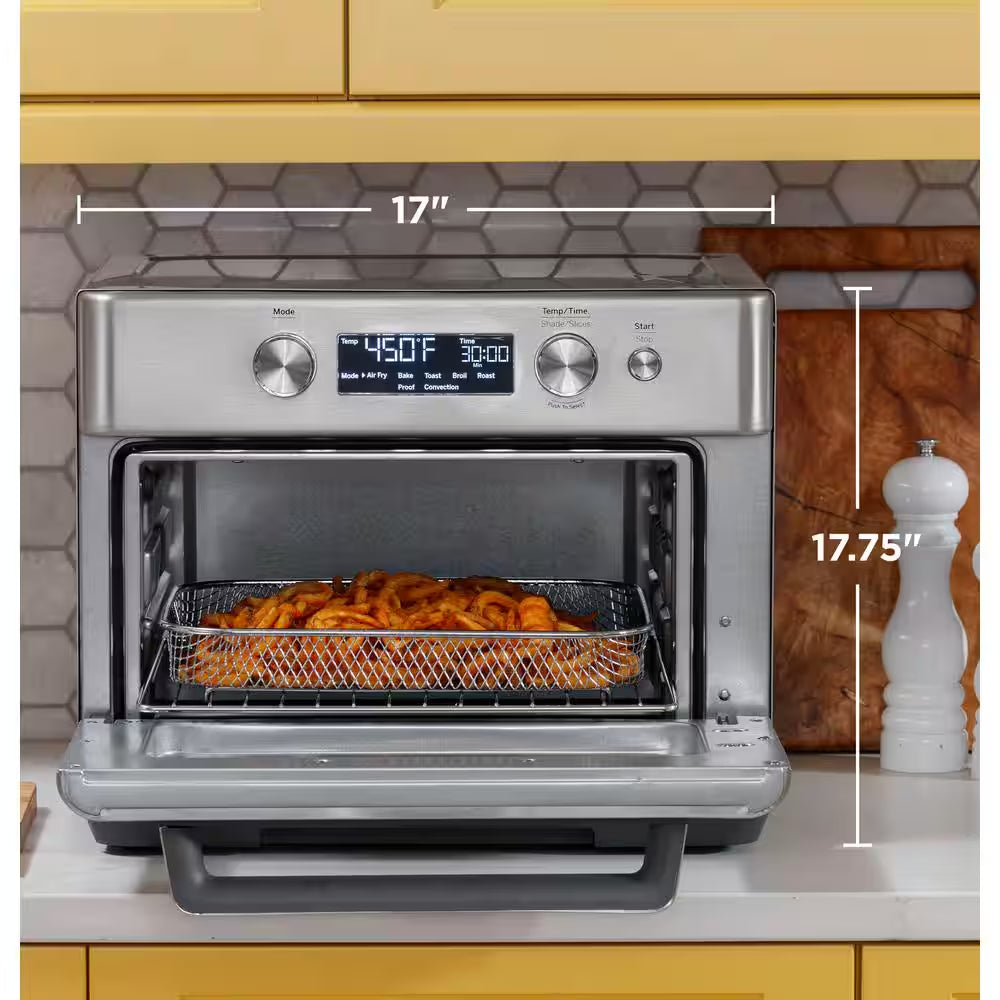 Stainless Steel Digital Air Fryer Toaster Oven with 8 Cooking Modes