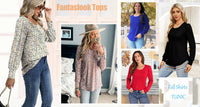 Women Dressy Casual Long Sleeve Shirts Fall Tunic Tops