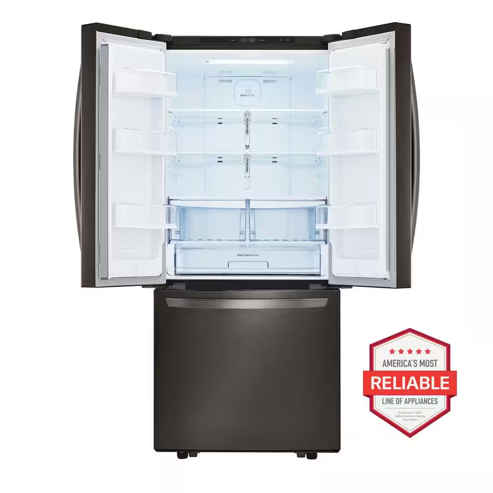 LG 30 In. W 22 Cu. Ft. French Door Refrigerator with Ice Maker