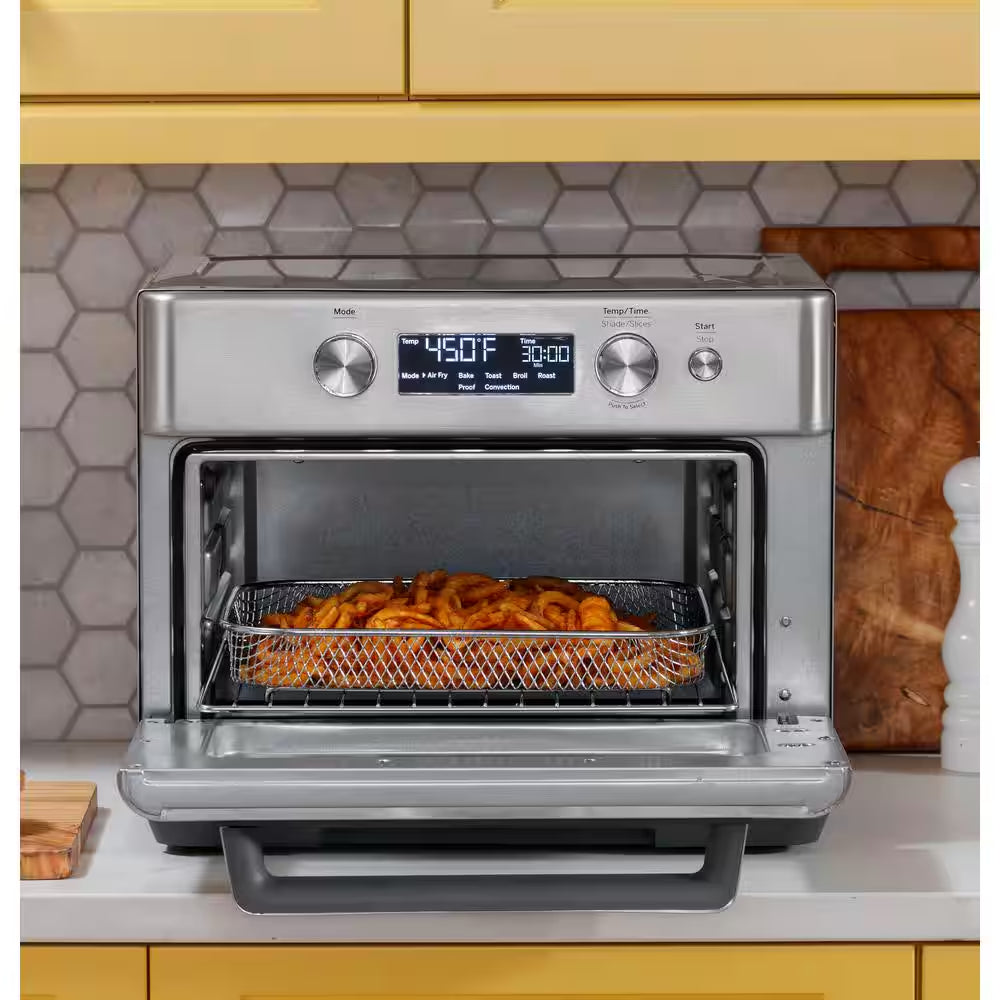 Stainless Steel Digital Air Fryer Toaster Oven with 8 Cooking Modes