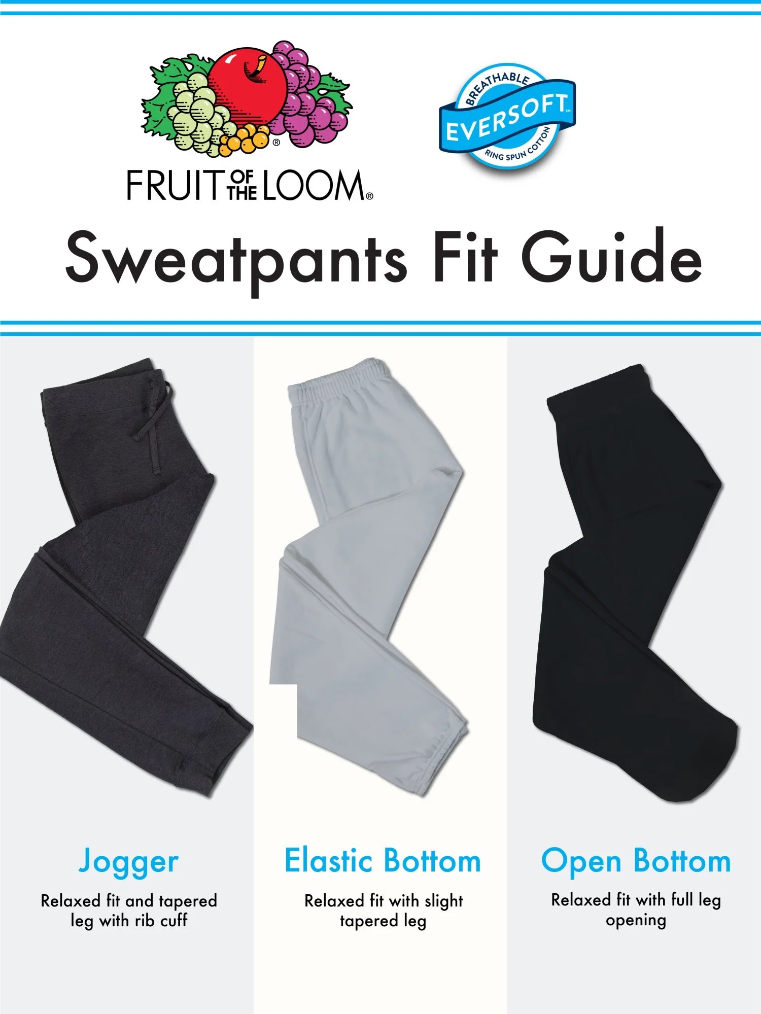 Men's Eversoft Fleece Elastic Bottom Sweatpants with Pockets